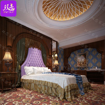 Shanghai manufacturer set to make light lavish European style leather art Soft bed themed hotel Lovers Spice Shake Electric Mattresses