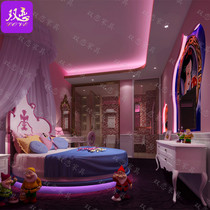 Hotel Lovers Themed Room Electric Bed Constant Temperature Water Bed Set As Guest House Round Bed Couples Shaking Bed Spice Furniture Factory
