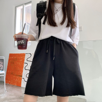 Hedo suit shorts Women summer 2021 new a-shaped wide-leg loose straight five-piece pants slim casual tide ins