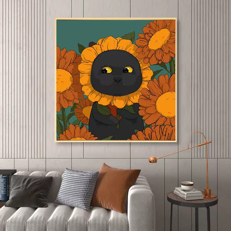 Cartoon cute sofa for bed, for beloved, cat