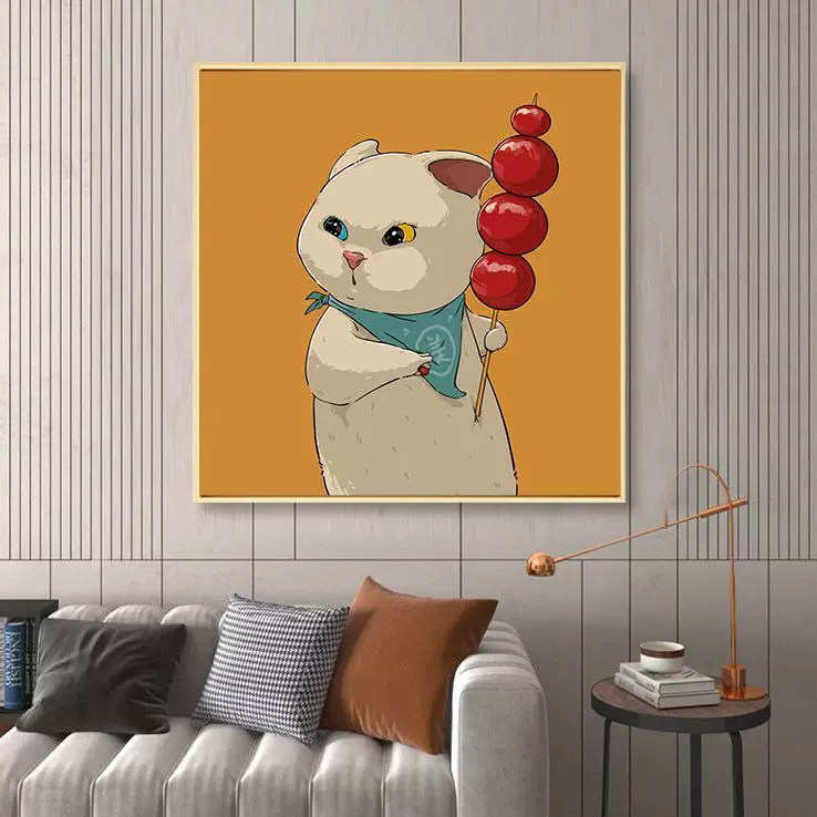 Cartoon cute sofa for bed, for beloved, cat