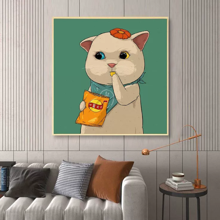 Cartoon cute sofa for bed, for beloved, cat