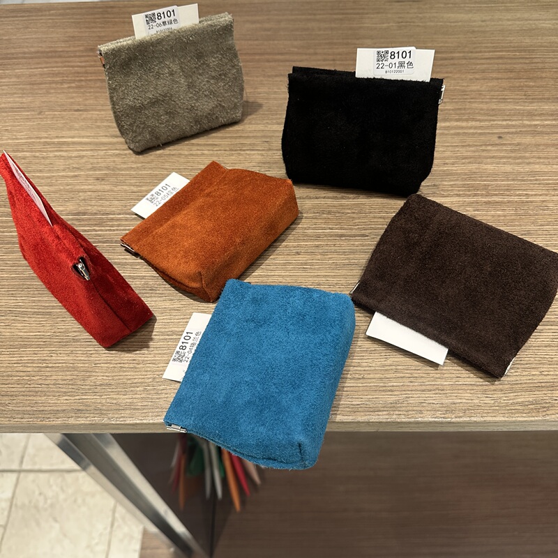 High-Gloss Frosted Cowhide Small Self-Closing Thickened Storage Bag Coin Purse Genuine Leather Jewelry Storage Bag Original Factory