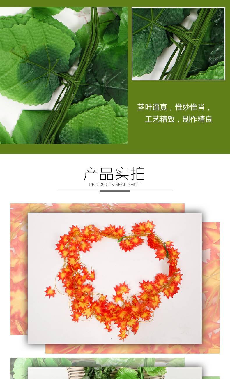 Mô phỏng cây leo mây trang trí lá nho dây uốn lượn hoa giả hoa mây trần nhựa - Hoa nhân tạo / Cây / Trái cây cây giả đẹp
