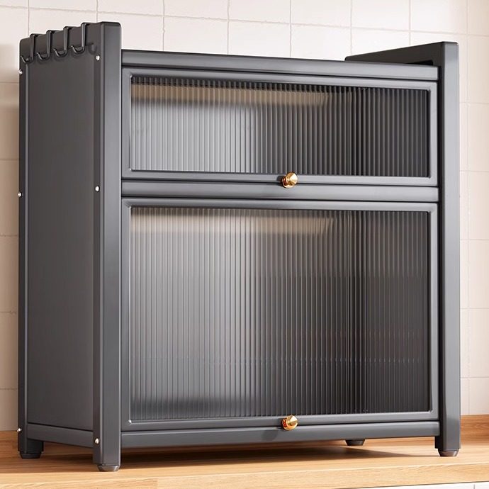 Кухонные стеллажи для приправ, многофункциональные столешницы с крышками, пыленепроницаемые и нержавеющие шкафы для хранения приправ, шкафы для домашнего использования