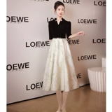 Высококачественное и атмосферное обручальное банкет вечернее платье для женщин 2025 Новый легкий роскошный ниша для взрослых подарки для взрослых хозяин высокого класса