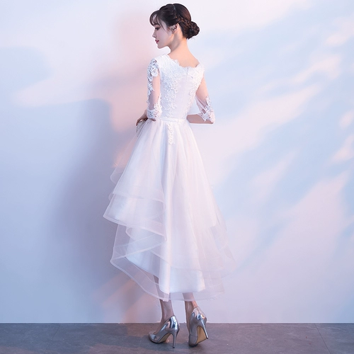 Белое вечернее платье, короткая юбка для школьников, французский стиль, подходит для подростков, премиум класс