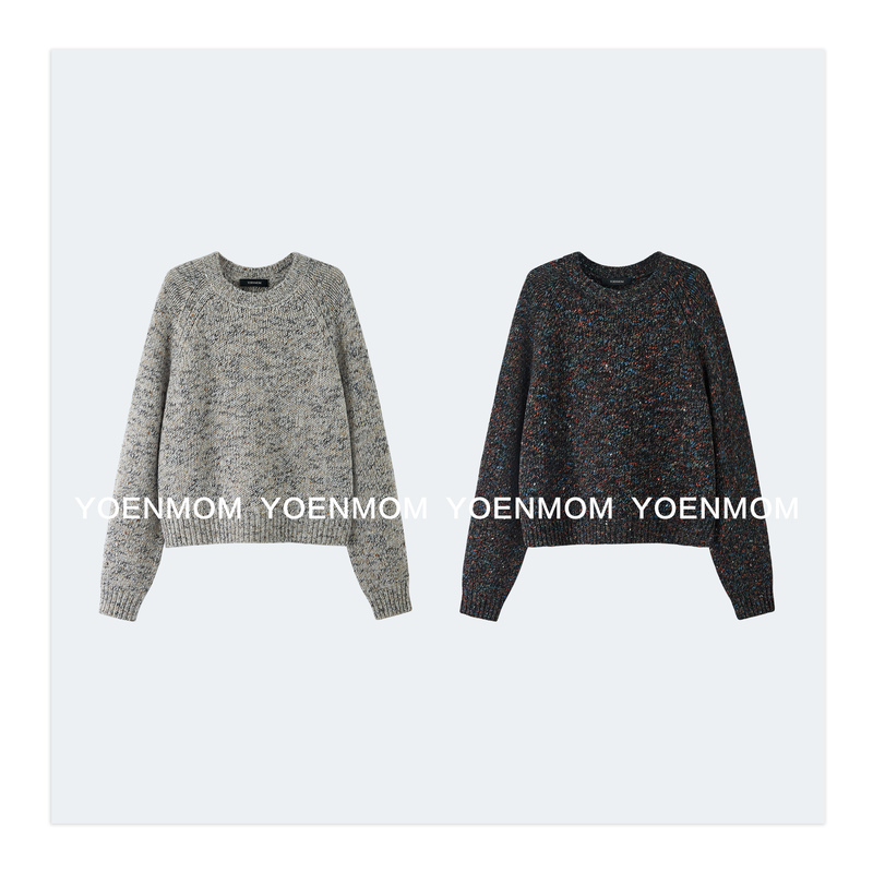 Yoenmom·Gentle Encounter·Biagioli Italian Imported Virgin Wool Cashmere Colorful Dot Knit Yoenmom·Gentle Encounter·Biagioli Italian Imported Virgin Wool Cashmere Colorful Dot Knit