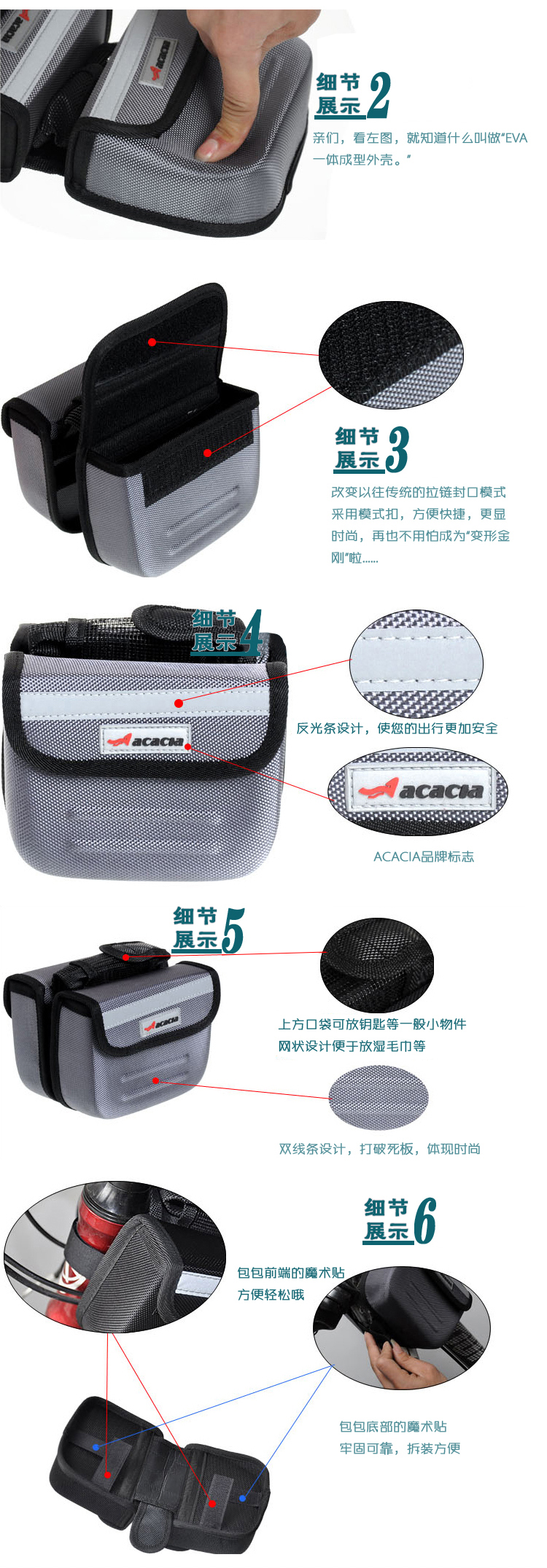 Sacoche pour vélo ACACIA - Ref 2232672 Image 16