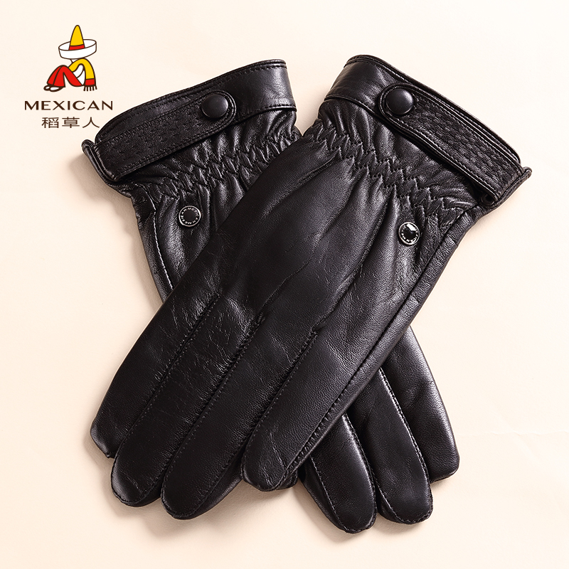 Gants pour femme MEXICAN    en En peau de mouton - Ref 3154008 Image 3