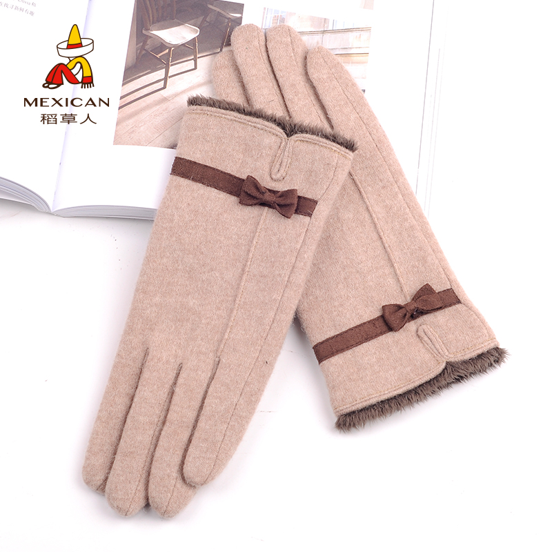 Gants pour femme MEXICAN    en Laine cachemire - Ref 3153929 Image 2