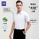 [Big Belly Covers the Flesh] Romon Men's Short-Sleeved Shirt, Business Casual, Professional, Non-Iron White Shirt, Men's Tiktok Same Style