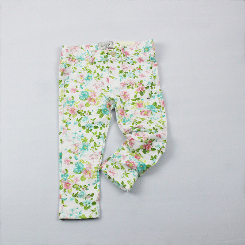 Pantalon fille en Coton denim bombe - Ref 2063532 Image 7