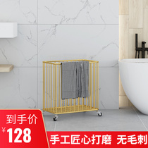 Dirty Laundry Containing baskets light and luxurious clothes basket Dirty Laundry Basket Domestic Laundry ins Wind clothing Toy Doll Containing barrel