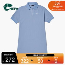 NEPA Resistant Outdoor Summer Women's Flap T-Shirt Dress Quick Dry Sports Polo Shirt 7H45248