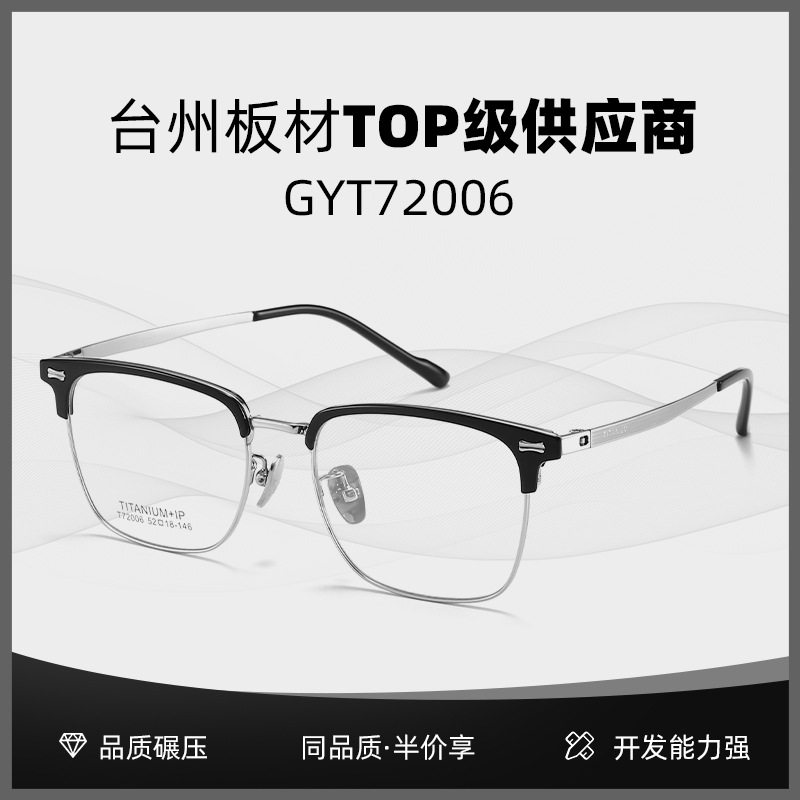 oversized titanium eyeglass frame – lightweight retro glasses for men & women