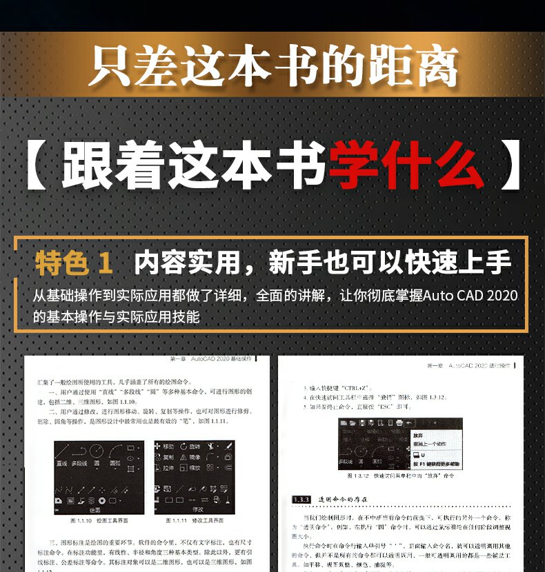 【赠视频教程】正版包邮 AutoCAD从入门到精通实战案例版 图文版机械设计制图绘图室内设计cad教程零基础cad书籍