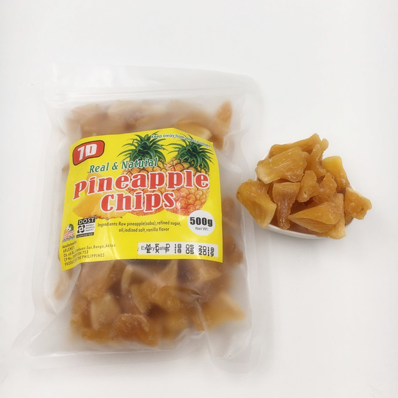 Philippines 7D Cebu Pineapple Dry 500g Fruit Fruit Casual snack vegetarian pineapple pineapple pineapple pineapple pineapple pineapple