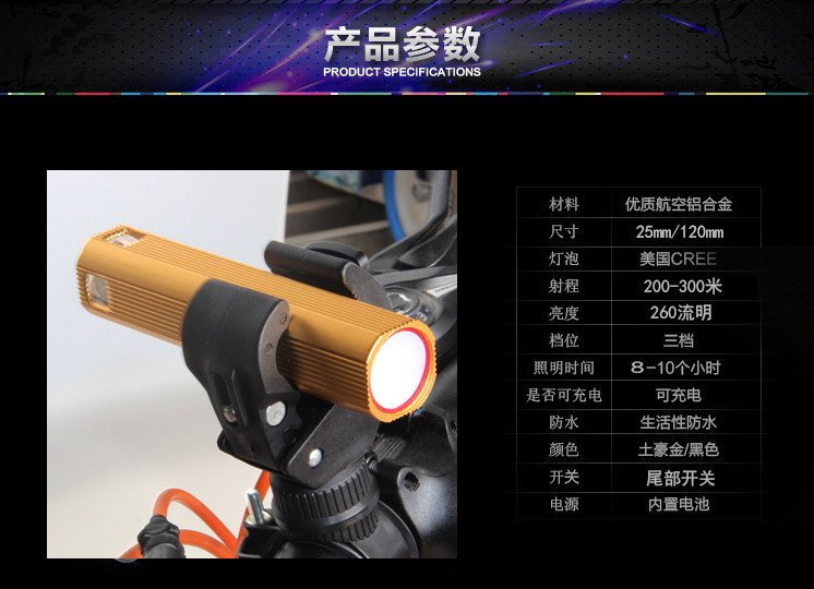 Lumière vélo LOVE RIDE - phare - Ref 2399695 Image 8