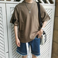 Летняя футболка, большой размер, короткий рукав, в корейском стиле, оверсайз