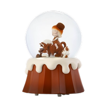 Zaner Jarll White Night Fairy Tale Crystal Ball Music Box is a Valentines Day birthday gift for boys and girls.