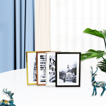 Narrow edge stainless steel photo frame 6 inch table 78 inch decorative ornaments custom puzzle frame a4 custom photo frame