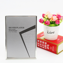 Nordic stainless steel narrow edge photo frame table 6 inch 7 inch 8 inch 10 inch wall hanging custom decorative picture frame a4 display frame