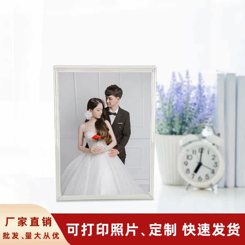 Brief modern narrow side metal photo frame eight-inch couple swing table 10 inch frame hanging wall combined custom phase book swing piece
