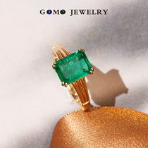 Fruit lush jewellery 18K gold gold 2 carat Zambia Zum mother green ring GUILD micro oil jewel inlaid custom