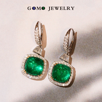 Fruit Lush Jewelery 11 Carat Natural Zambia Ancestral Mother Green Earrings Earrings Jewel 18k Gold Mosaic Diamond Customised