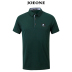 Chín động vật chăn nuôi nam ngắn tay T-Shirt 2018 mùa hè mới thanh niên nam mỏng ve áo rắn màu polo áo triều Áo phông ngắn