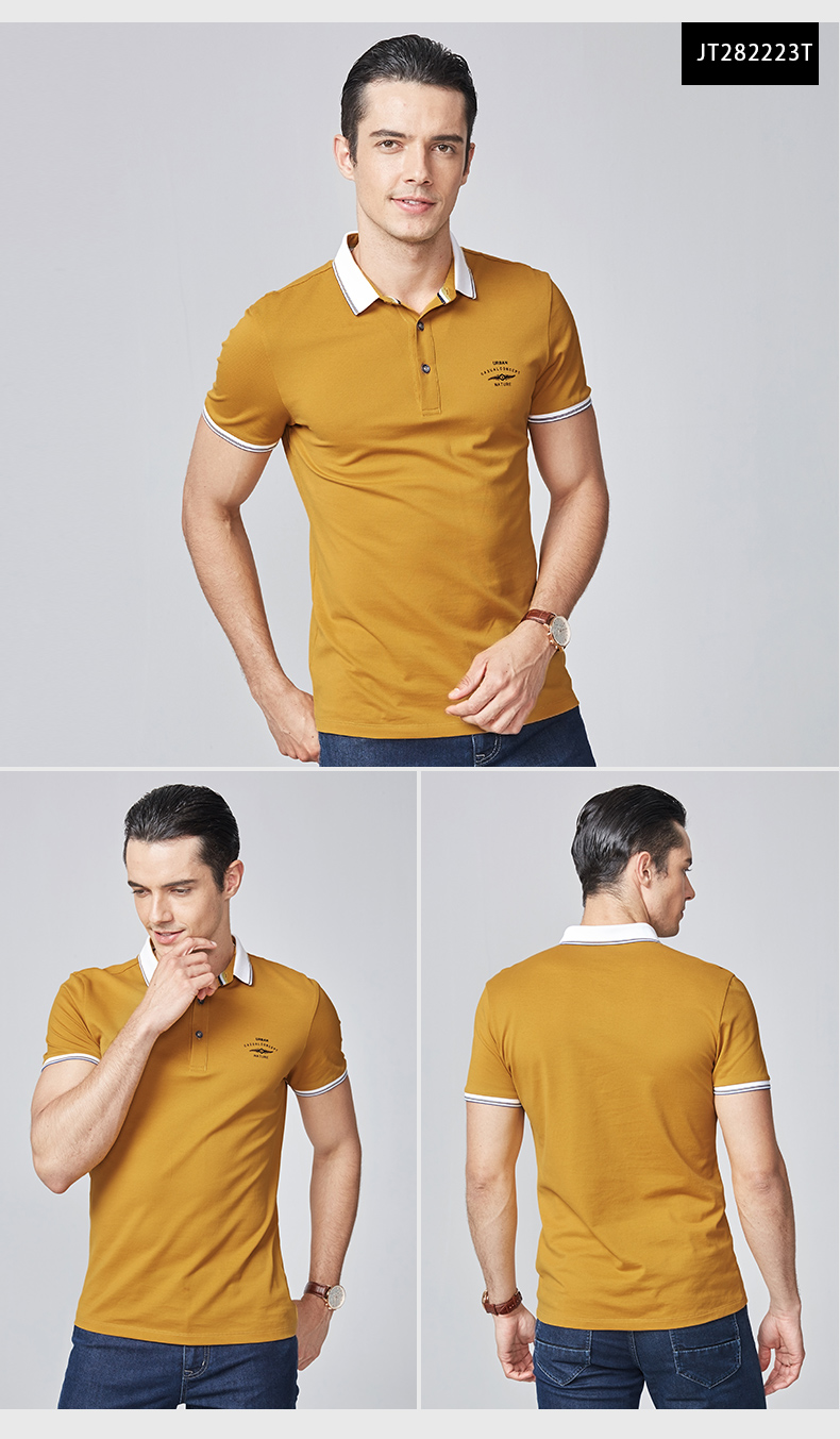 Chín động vật chăn nuôi nam ngắn tay T-Shirt 2018 mùa hè mới kinh doanh ve áo POLO áo sơ mi nam casual slim t-shirt nam