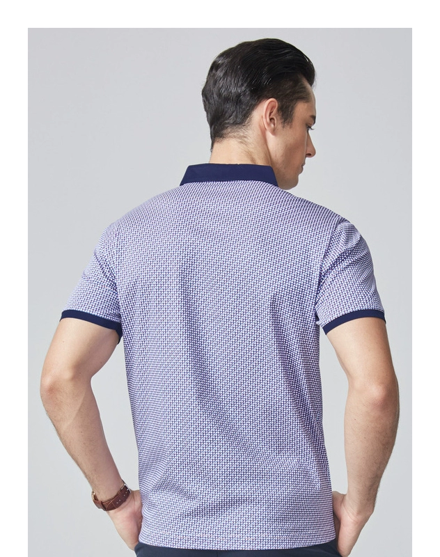 Chín động vật chăn nuôi nam ngắn tay T-Shirt 2018 mùa xuân mới thời trang POLO áo sơ mi kinh doanh bình thường Slim T-Shirt nam áo thun pierre cardin