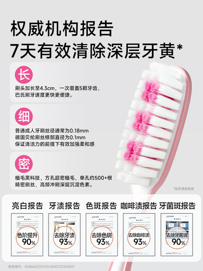 Yangyingling Beauty Toothbrush High-End Soft Bristle Toothbrush for Adults, Long Head, Official Flagship Brand, Genuine Product, Specially for Women
