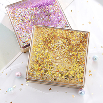 High value fantasy quicksand eyeshadow plate matte nude makeup Korean beginner girl lines red super fire parity