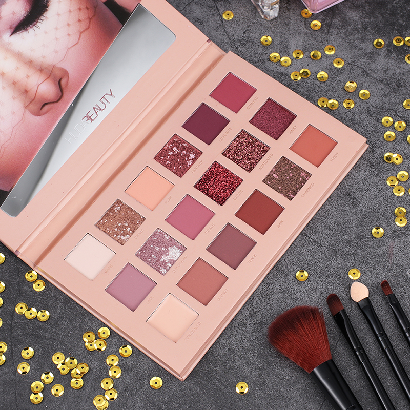 German niche huda beauty desert rose eye shadow nude cheap British ins net red vibrating fairy disc