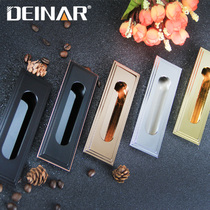 German DEINAR modern gold minimalist moving door small handle concealed drawer invisible push Ramen handle embedded