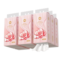 Manhua 3 pieces of 3000 hanging toilet paper boxes for household rs affordable toilet paper hand napkins