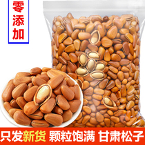 2023 Gansu Longnan new arrival ripe pine nuts original flavor pregnant women nuts 500g pine nuts Huashan pine