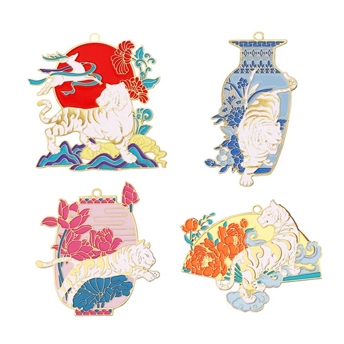 Изысканная металлическая креативная классическая награда для школьников, китайский музей, сувенир, тигр, подарок на день рождения, китайский стиль, делается под заказ