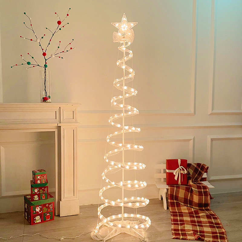Christmas ins Style Decorations, Little Red Book Same Style Christmas Tree Lights, Home Spiral Ornaments, Props for Scene Arrangement