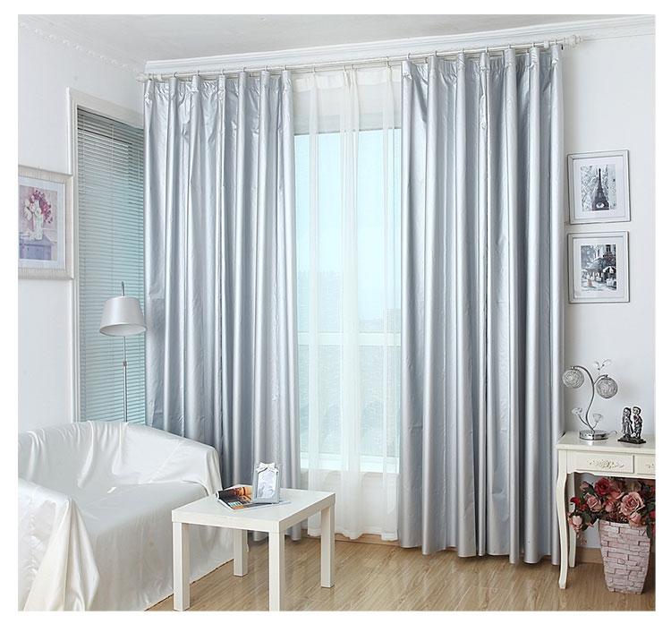 Double-sided silver shade cloth hotel photo studio sunshade balcony insulation sunscreen cloth coated silver curtain anti-UV wholesale
