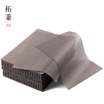 Tea tray tea mat tea residue filter mat kung fu tea set accessories tea table tea residue waterproof tea mesh bamboo mat tea mat tea mat