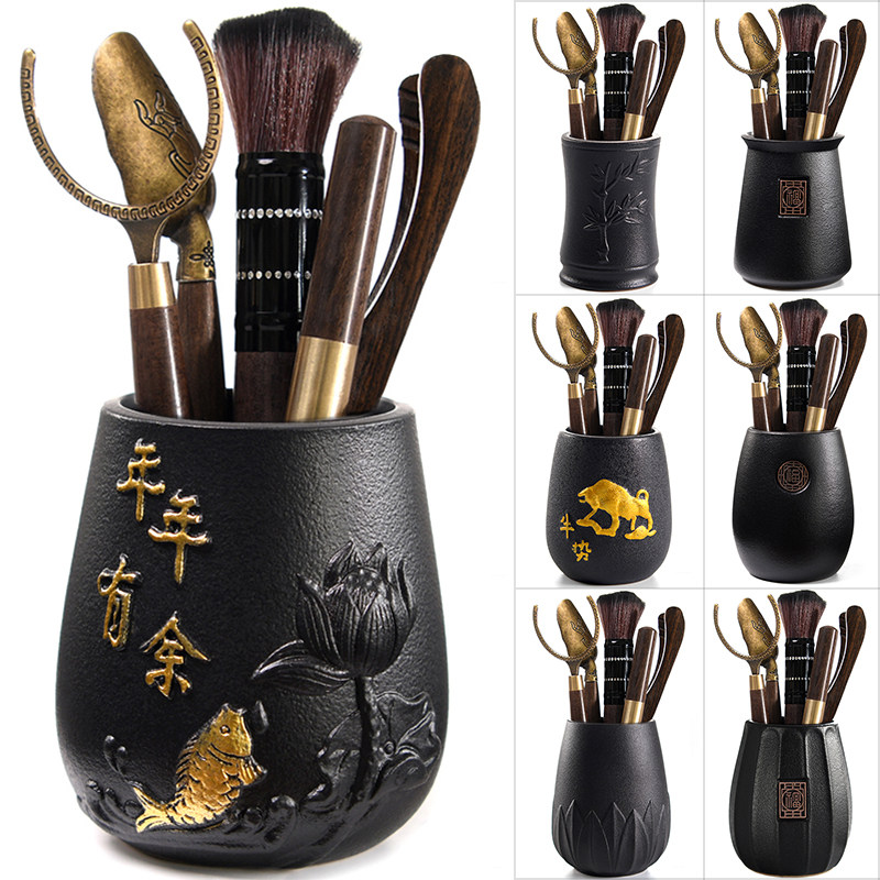 Tea Ceremony 6 Gentleman Kung Fu Tea Accessories Bamboo Tea Clips Tea Spoon Tea Spoon Teaspoon Tea Spoon Tea Needle Tea Knife