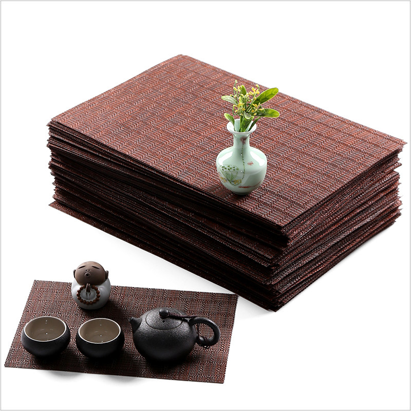 Tea mat Kung Fu tea set accessories tea dregs pad tea mat bamboo tea tray tea dregs net tea table waterproof bamboo mat