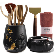 Tea Set Accessories Tea Making Tool Big Whole Tea Needle Tea Knife Tea Then 6 Gentleman Kung Fu Tea With Suit Tea Dao 6 Gentleman