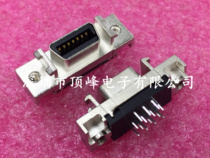 SCSI connector SCSI-14P straight insert straight slot 180 degrees straight insert welded plate eco-friendly gold plated