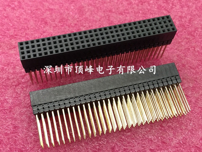 2 0 pitch PC104 socket PC104-120P long pin 4 * 30P pin length 12mm environmentally friendly gold plated