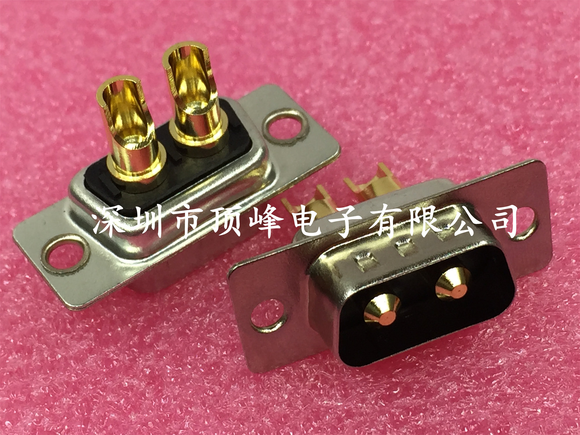 D-SUB rectangular heavy-duty connector 2W2 male head female head mixing large current welding wire type environmentally-friendly gilding