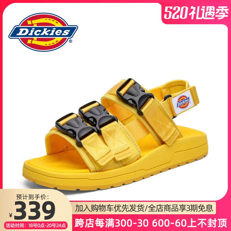 Dickies sandals men's summer outwear Dual-use Beach Shoes Non-slip Wear and wear slippers Men's sports men cool slippers